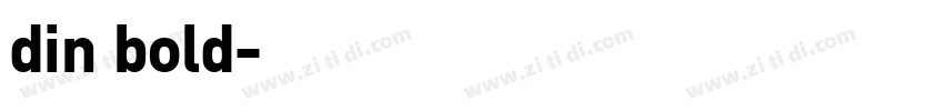 din bold字体转换